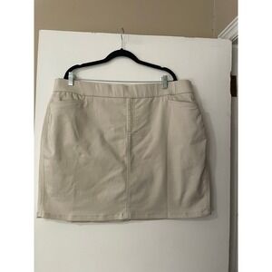 Intro Love the Fit Khaki Stretch Skirt Shorts With Built In Shorts Size 18W